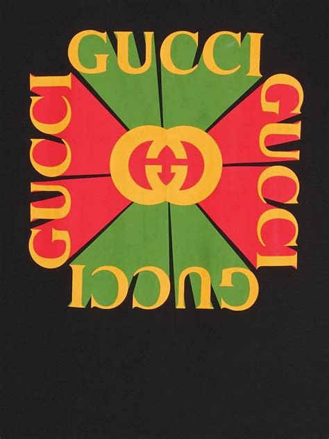 Gucci vintage logo print cotton T